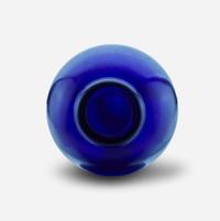 A Chinese cobalt blue glass bottle vase 钴蓝色玻璃天球瓶