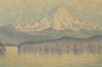 Noon effect in Midsummer – Mt. Ranier, Elevation 14,450 ft. from Puget Sound, 1886