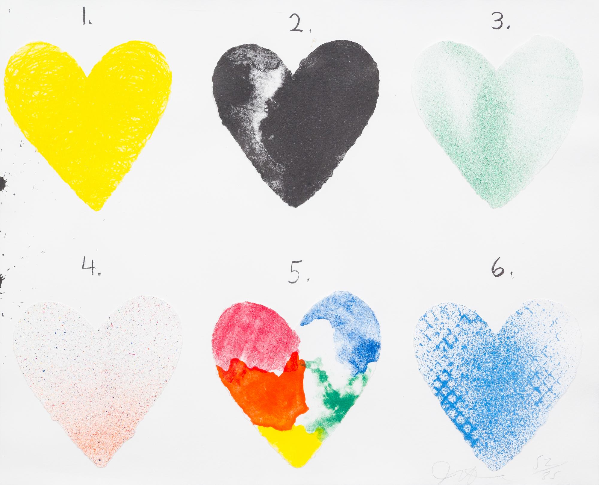 Jim Dine, (American, b. 1935), Dutch Hearts, 1970