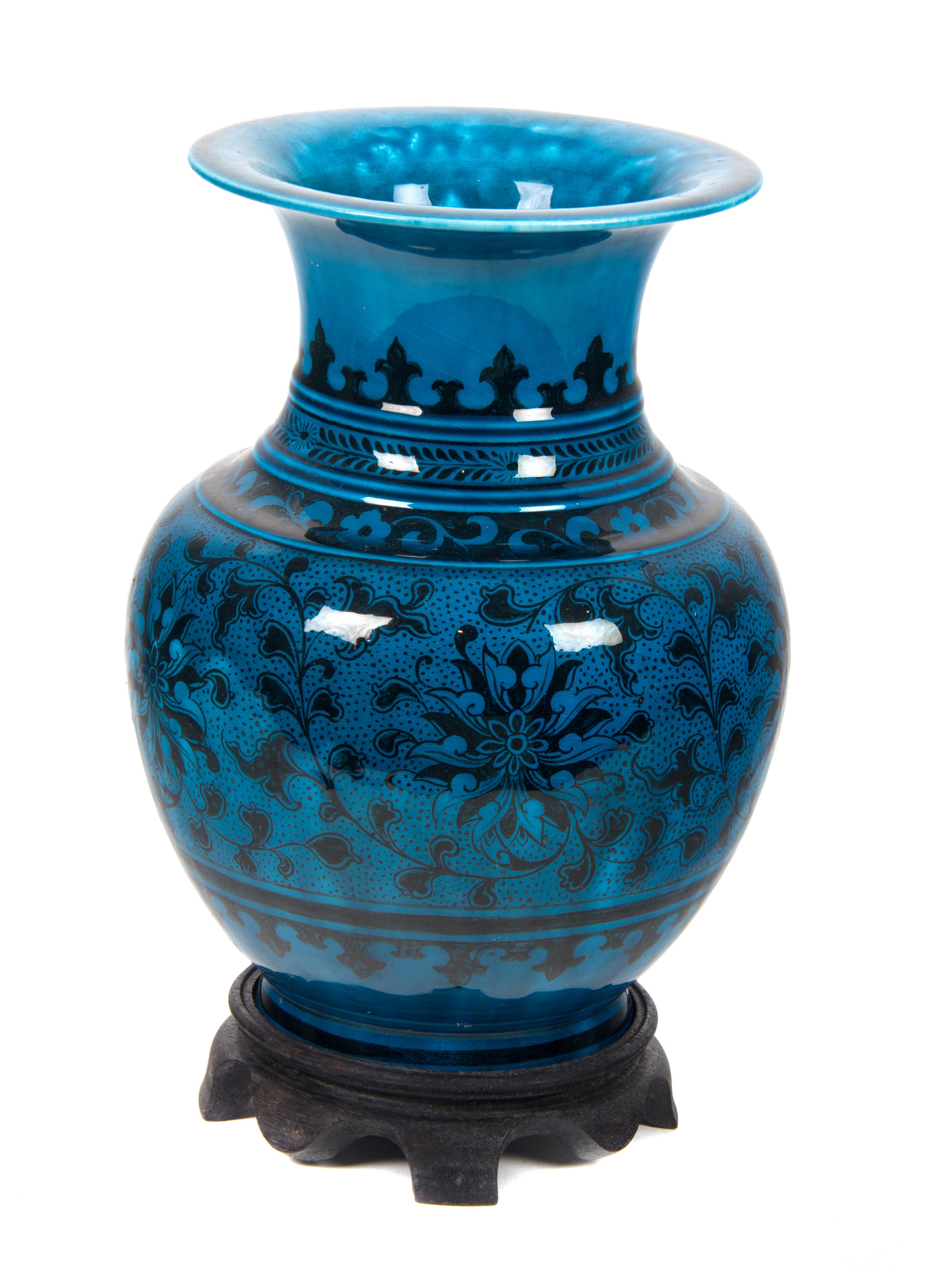 A Chinese Baluster Form Vase Height 10 inches. — 20TH CENTURY