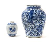 Two Blue and White Porcelain Jars — 19TH CENTURY