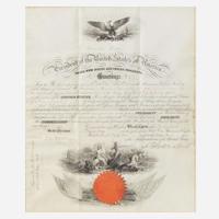 [Presidential] Pierce, Franklin Signed Military Commission