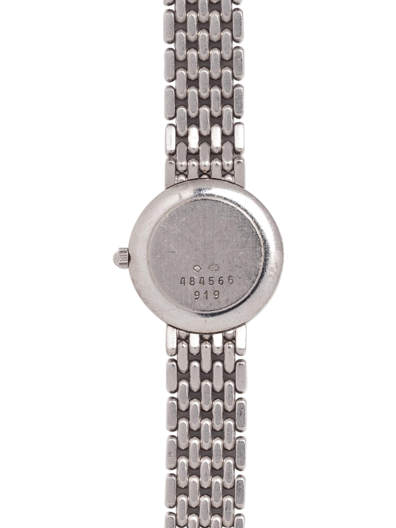 CHOPARD, 18K WHITE GOLD AND DIAMOND WRISTWATCH