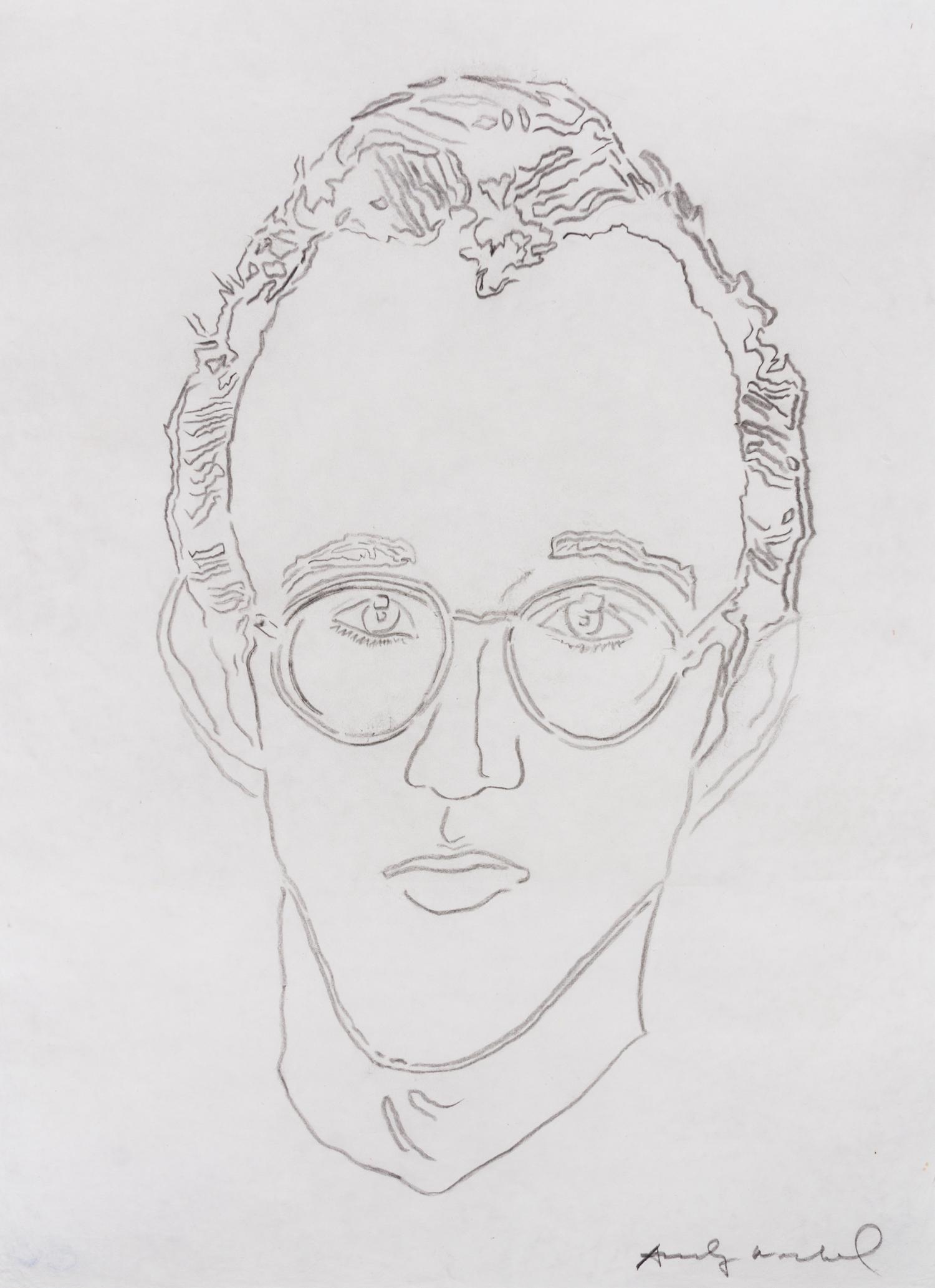 Andy Warhol, (American, 1928-1987), Untitled (Keith Haring)