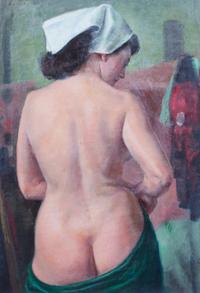 Richard Vernon Goetz, (American, 1915-1991), Nude with Back Turned
