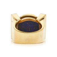 DAVID WEBB, LAPIS LAZULI AND DIAMOND RING