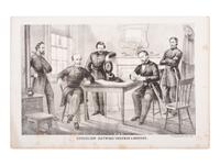 [CIVIL WAR]. Interview between Sherman & Johnson [sic]. Philadelphia: P.S. Duval & Son, Lith., [1865].
