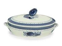 A Royal Copenhagen Tranquebar Blue Porcelain Dinner Service