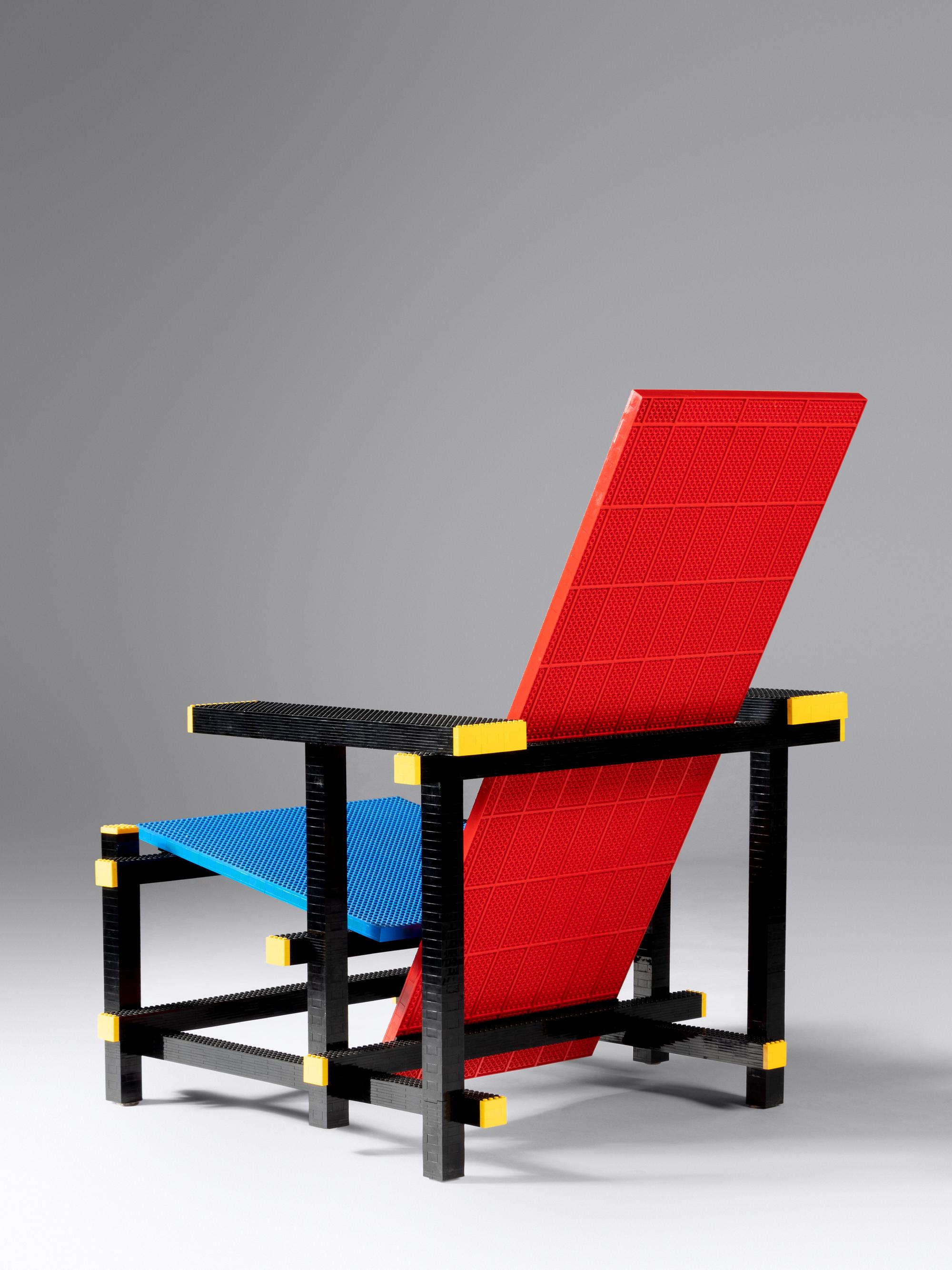 'Red and Blue LEGO Chair' Number 4 from an edition of 5 Droog, Netherlands, 2004