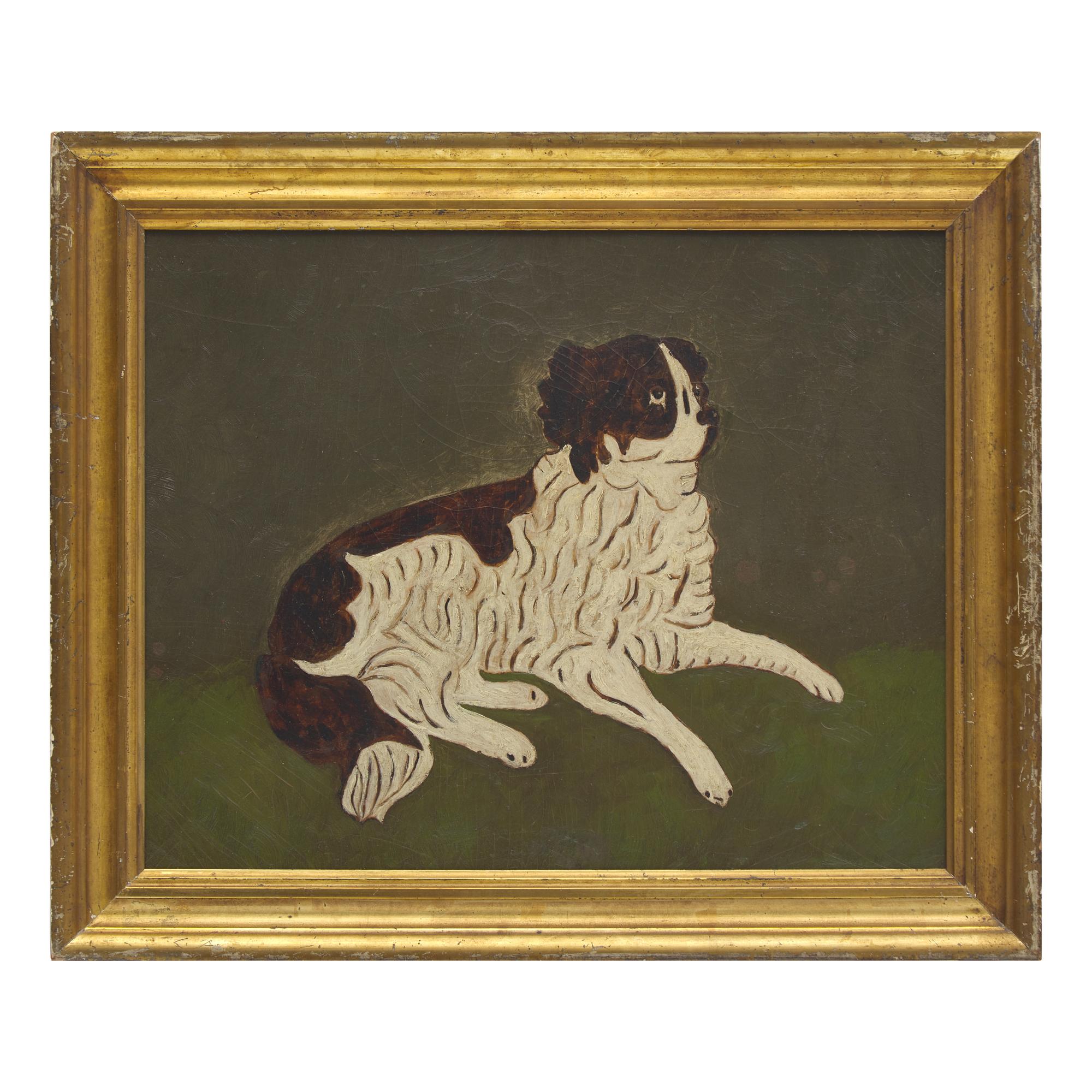 American School 19th Century, A Portrait of a Dog