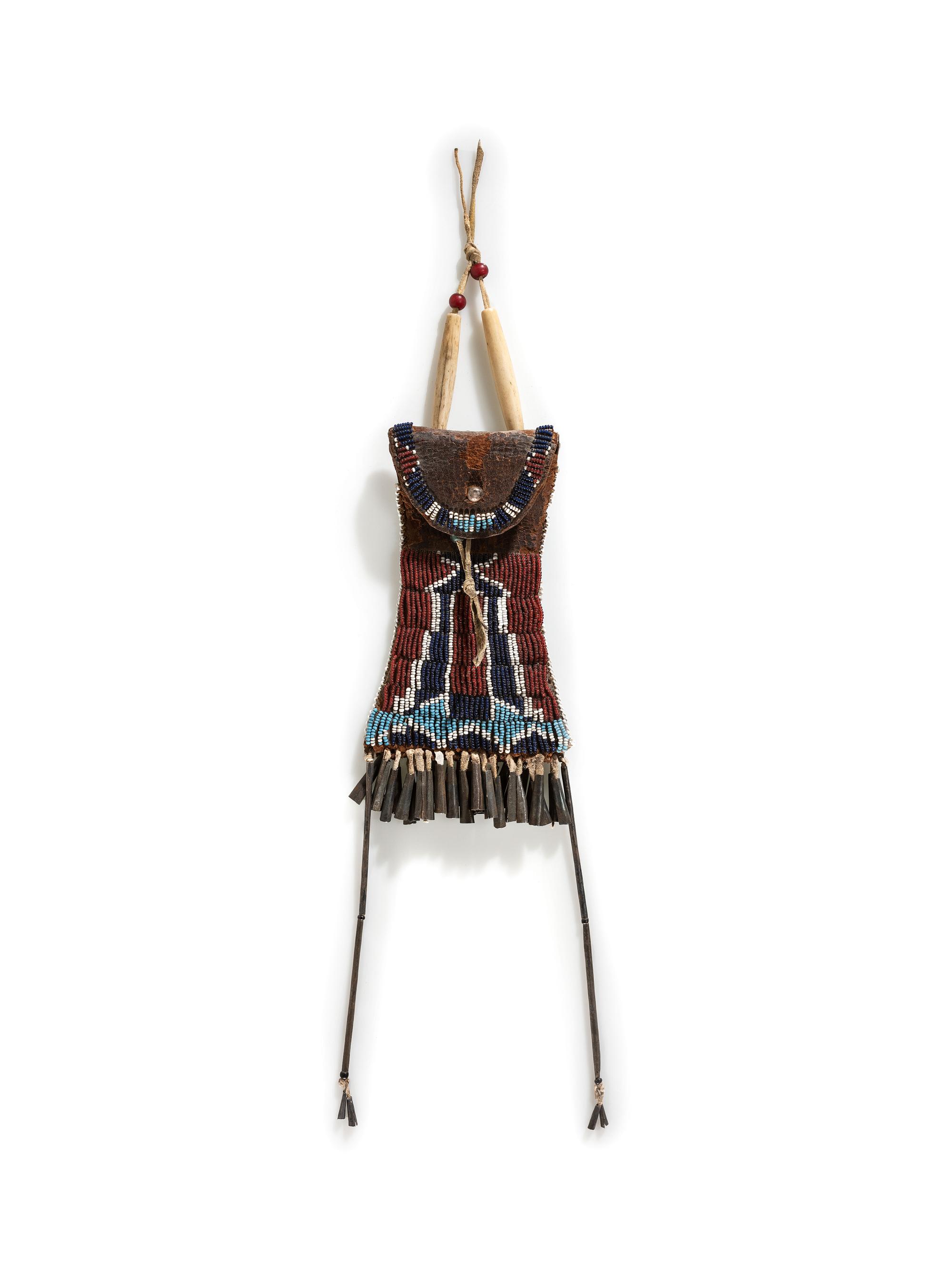 Kiowa Beaded Strike-a-Light Bag