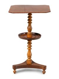 A Continental Walnut Side Table