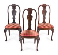 Three Queen Anne Style Chairs