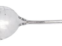 A Set of Twelve American Silver Iced Tea Spoons and Six American Silver-Plate Fruit or Dessert Spoons