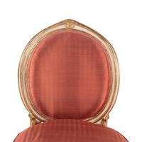 A Set of Four Italian Neoclassical Crème-Painted and Parcel Gilt Side Chairs