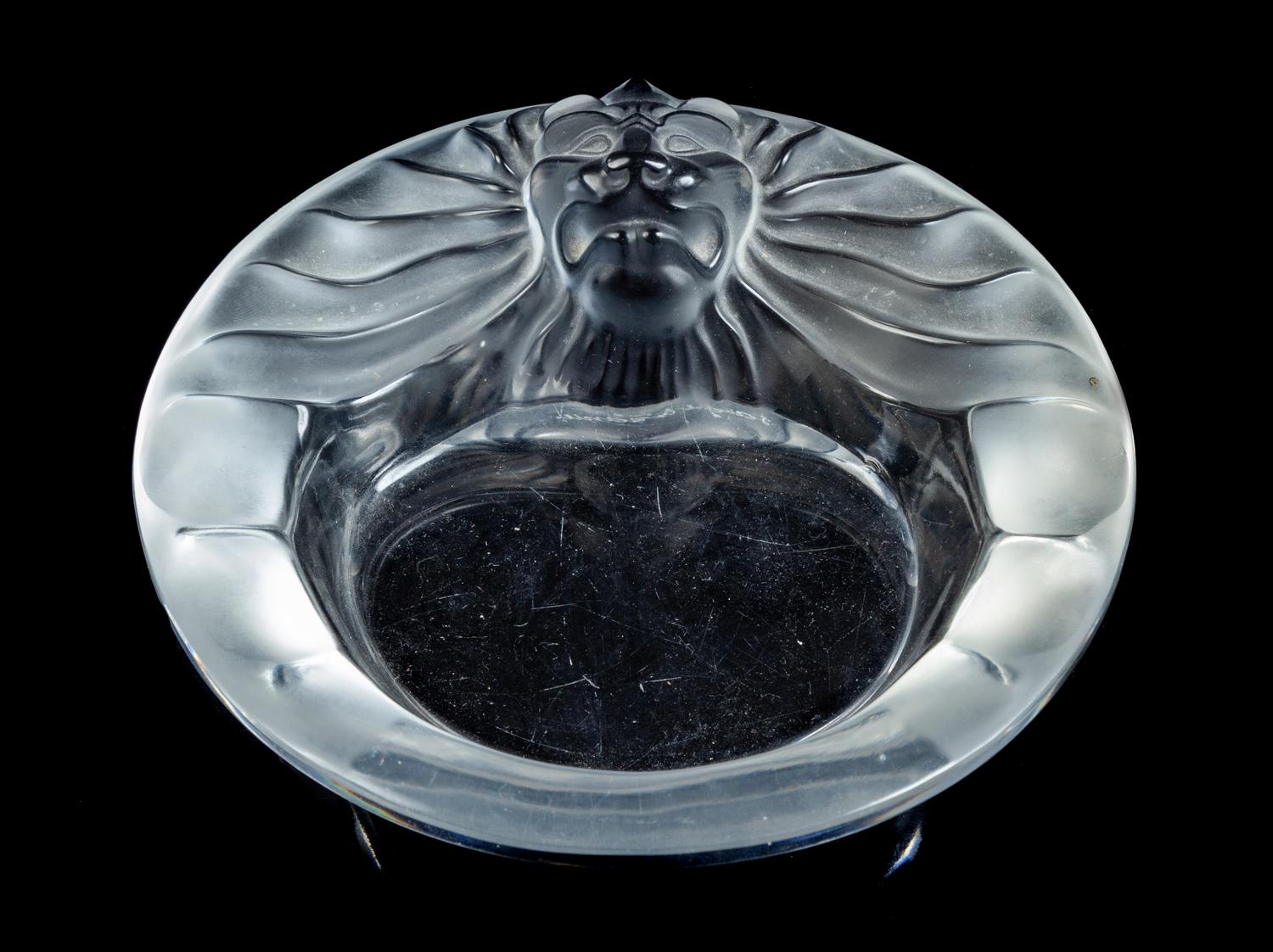 Lalique, France, 20th Century, Lion Dish