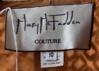 A Mary McFadden Gold Embroidered Evening Coat, Size 10.
