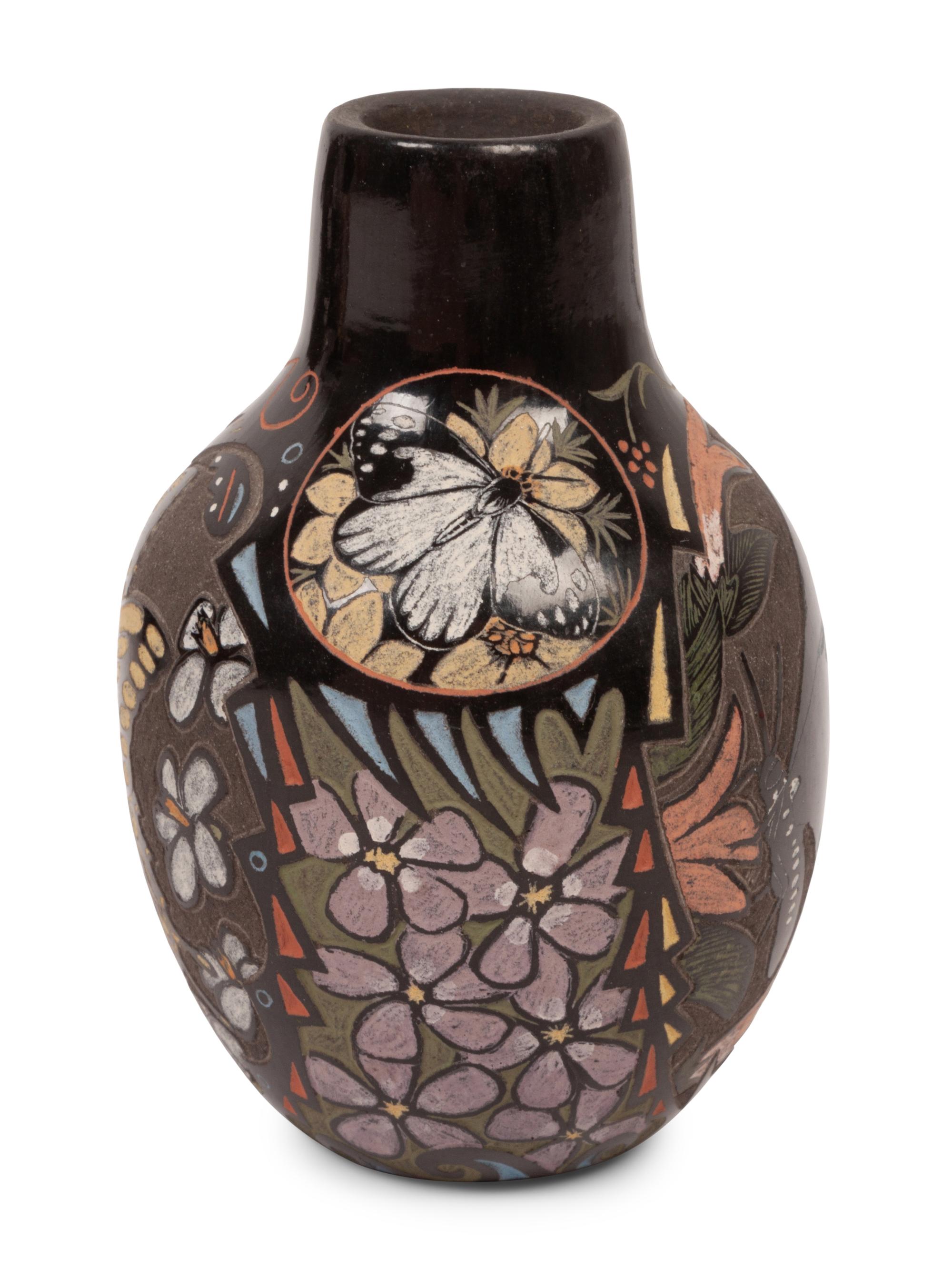 Polychrome Sgraffito Seed Jars