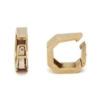 YELLOW GOLD HOOP EARRINGS