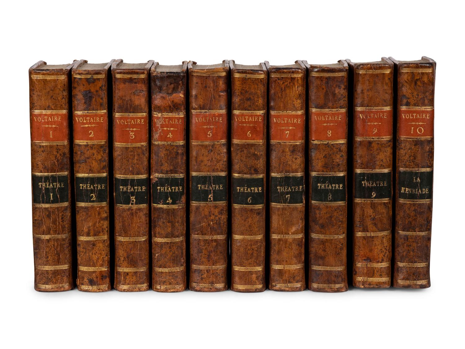 VOLTAIRE, Francois Marie Arouet de (1694-1778). Oeuvres . [Kehl]: De l'imprimerie de la Société littéraire-typographique, 1784-1789.