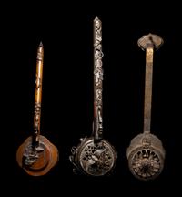Three Japanese Bronze Incense Burners