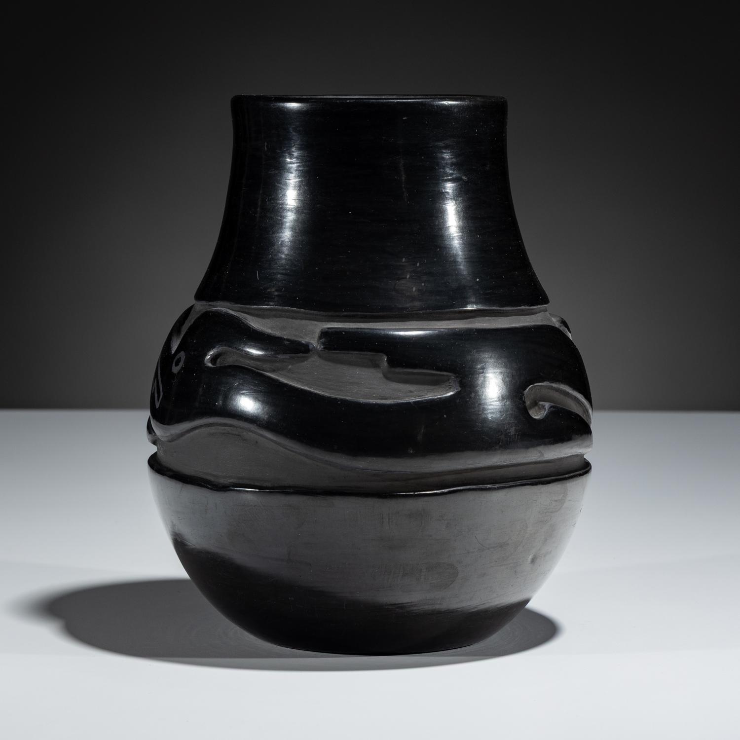 Blackware Pottery Jar