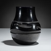 Blackware Pottery Jar