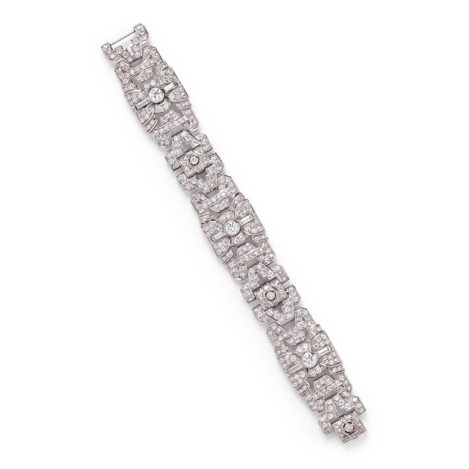 FRENCH, ART DECO, DIAMOND BRACELET