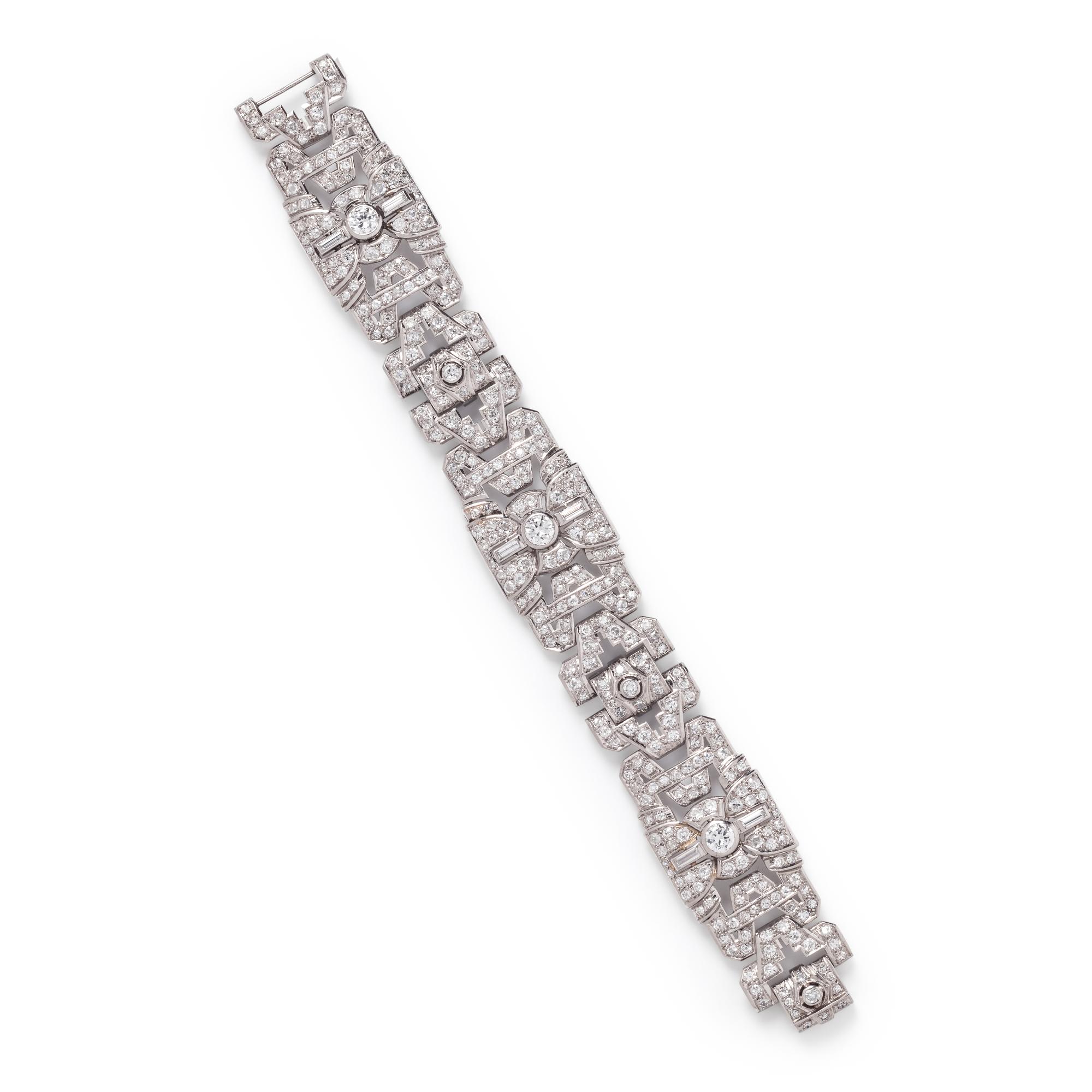 FRENCH, ART DECO, DIAMOND BRACELET