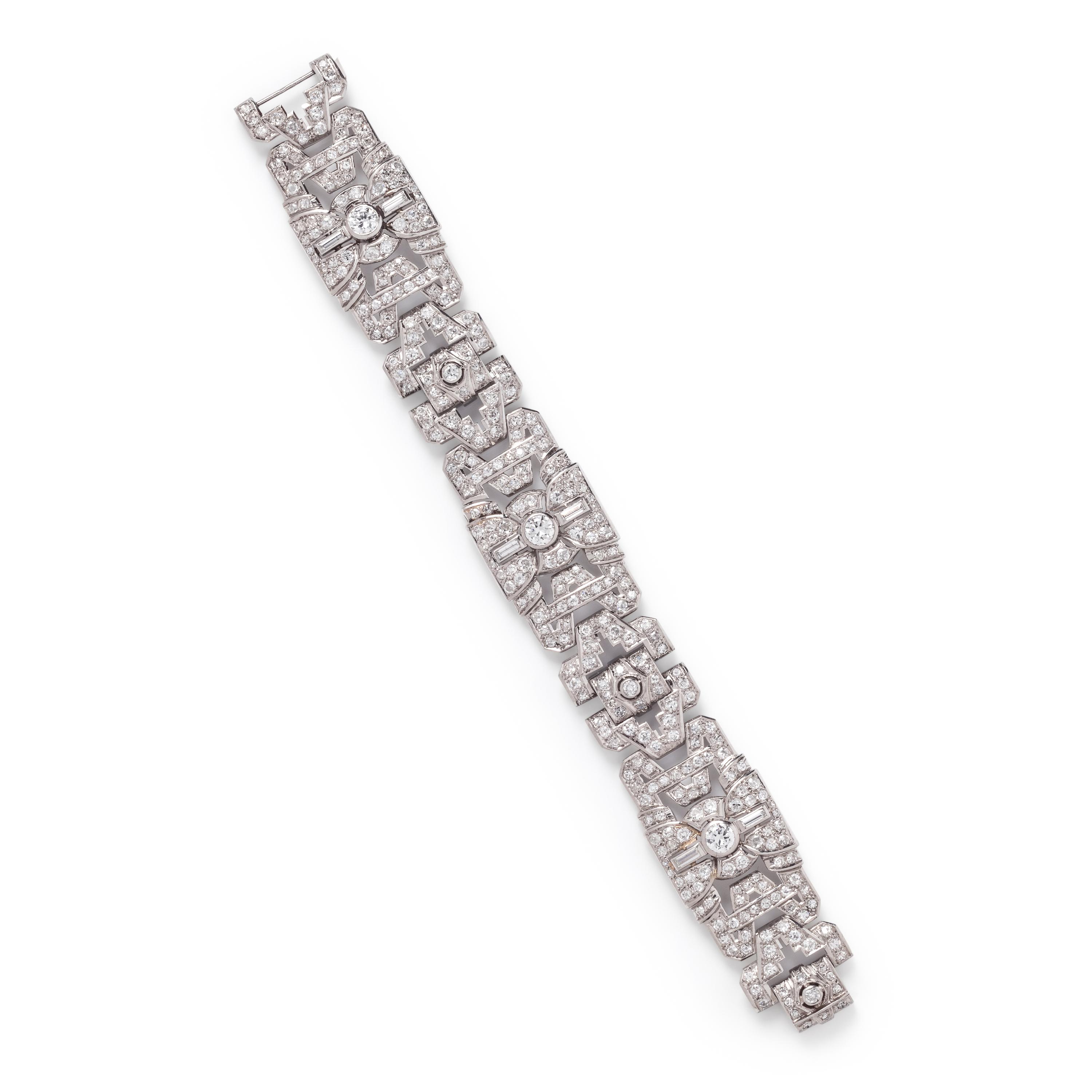 FRENCH, ART DECO, DIAMOND BRACELET