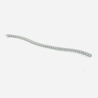 A 14K White Gold and Diamond Tennis Bracelet