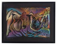 The Creation , Birth Tear/Tear , Birth Trinity , Guided by the Goddess , and Earth Birth (a group of 5 works from The Birth Project ), 1985