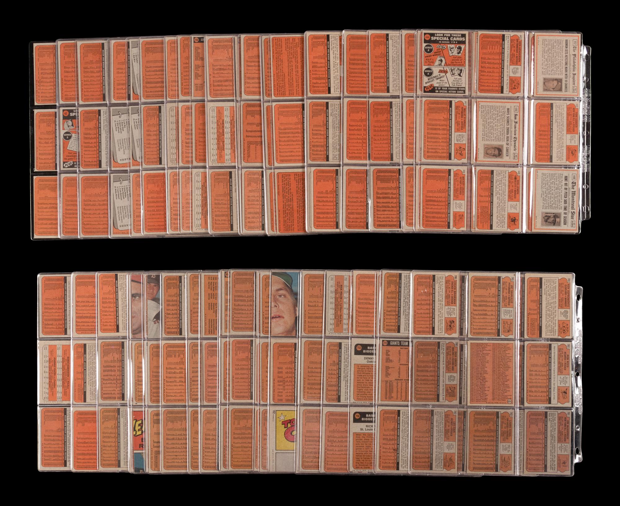 A Complete Set of 1972 Topps Baseball Cards (787/787)