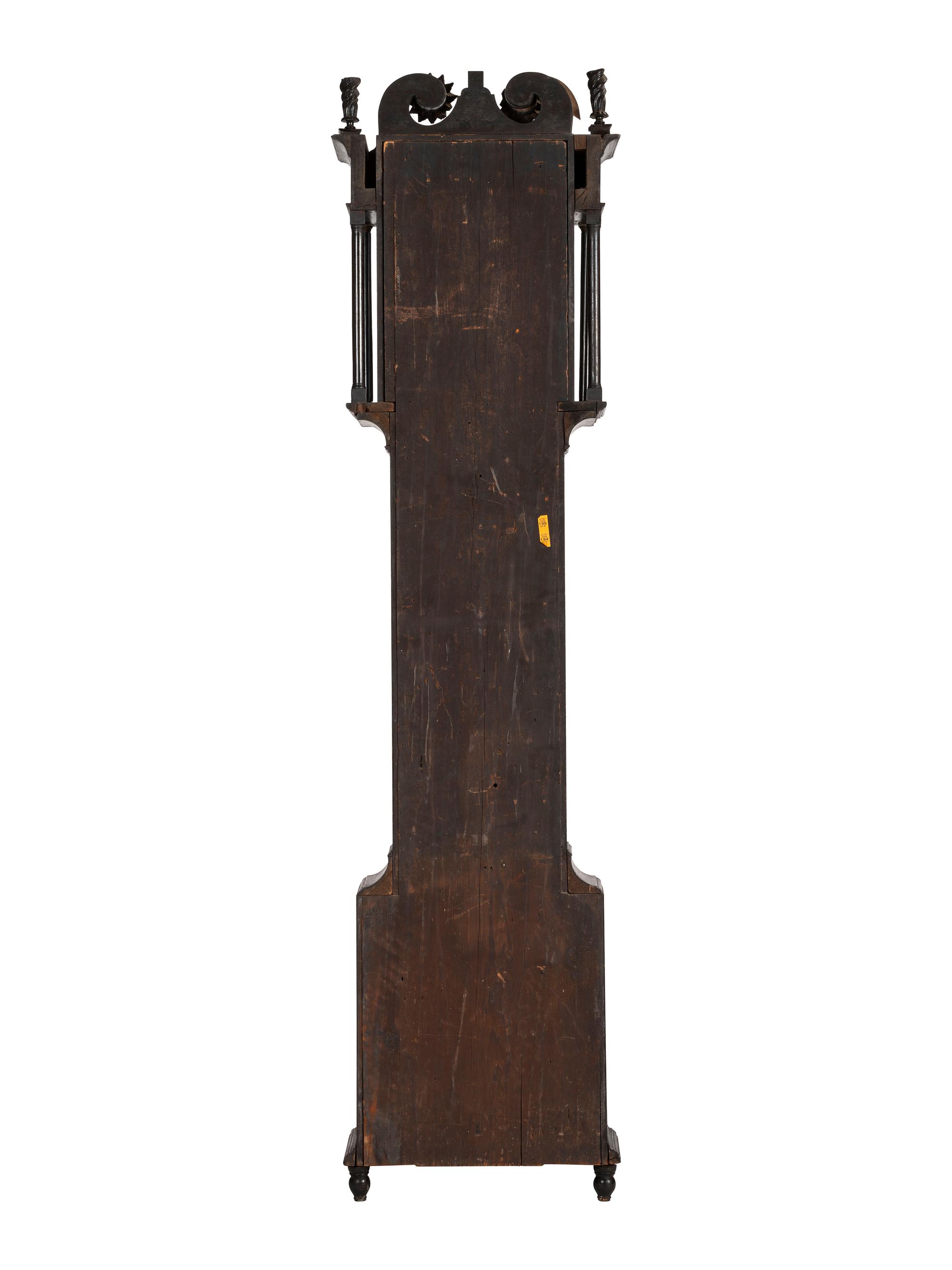 A German-Pennsylvania Mahogany Tall Case Clock