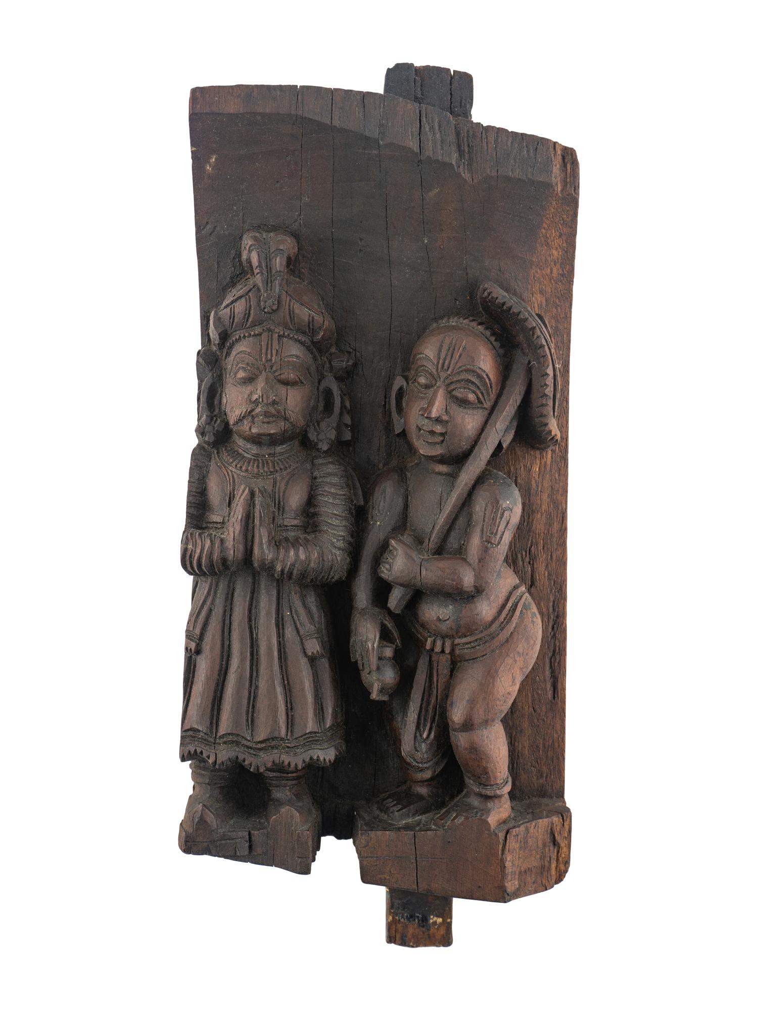 A Southeast Asian Carved Wall Panel