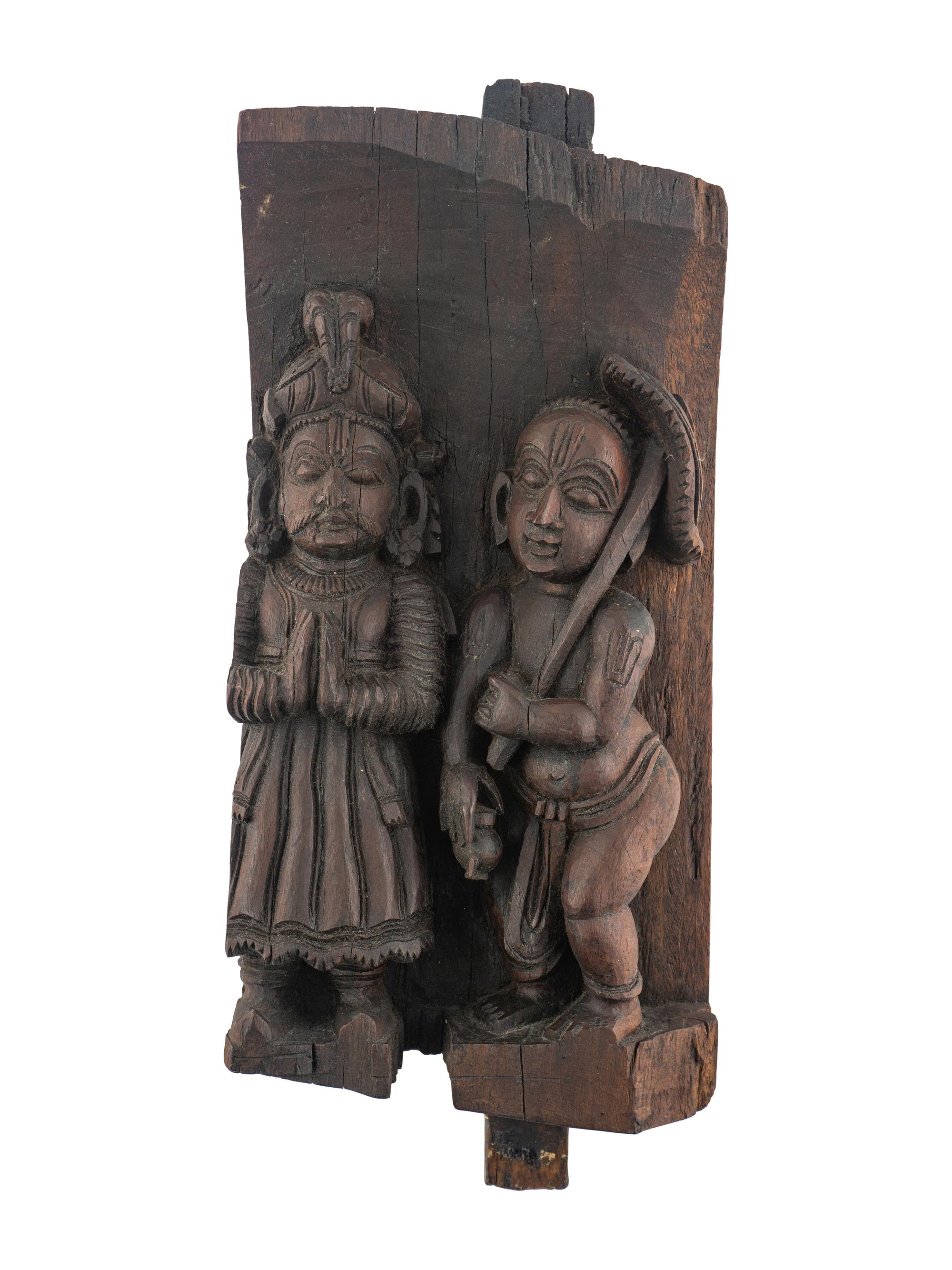 A Southeast Asian Carved Wall Panel