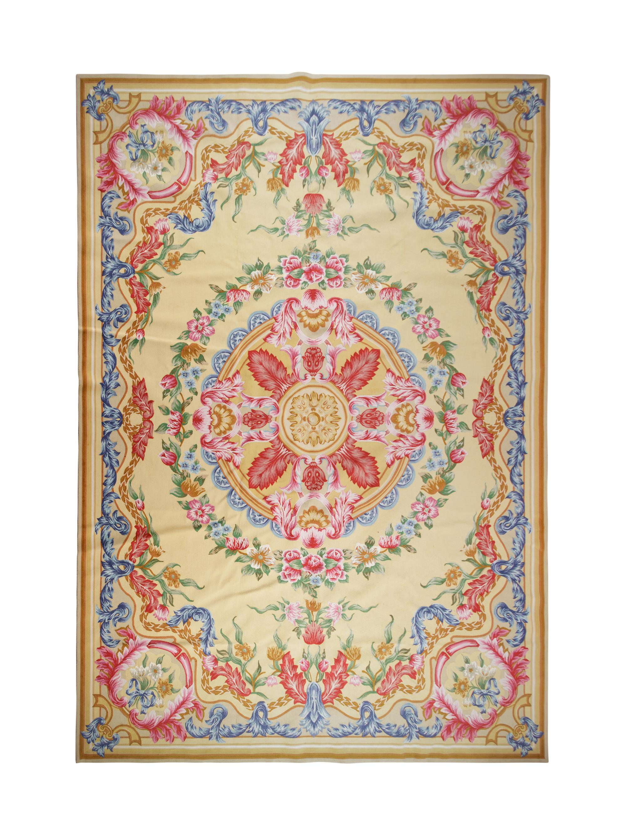 A Savonnerie Style Wool Rug