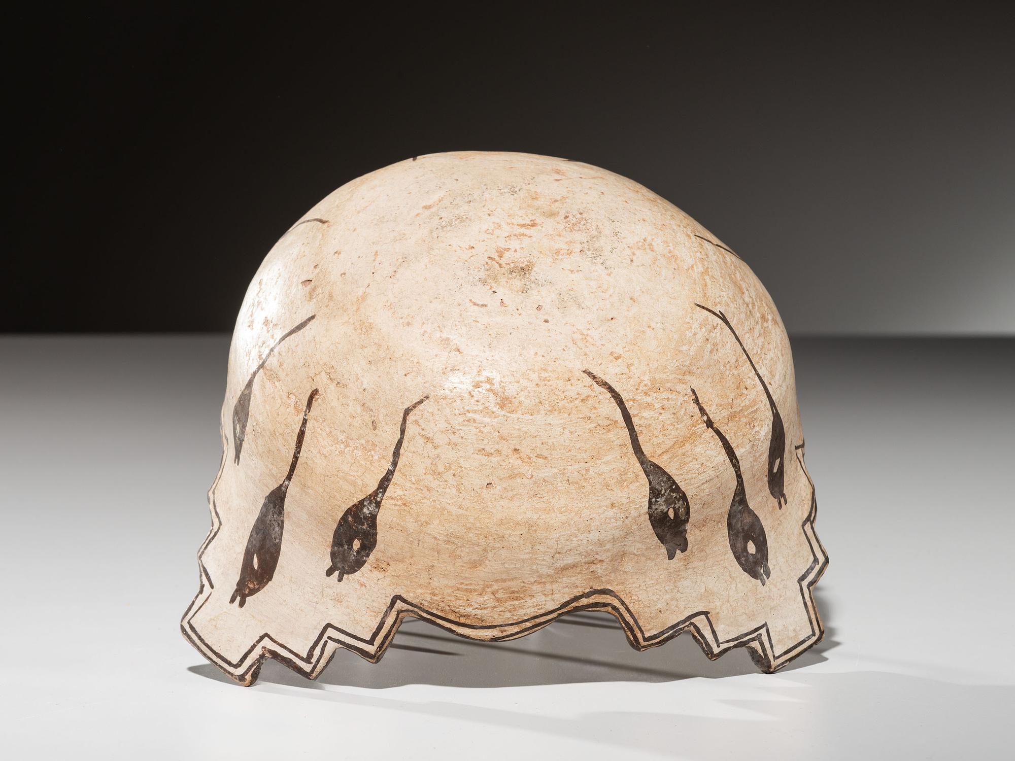 Zuni Terraced Bowl, with Frogs and Dragonflies