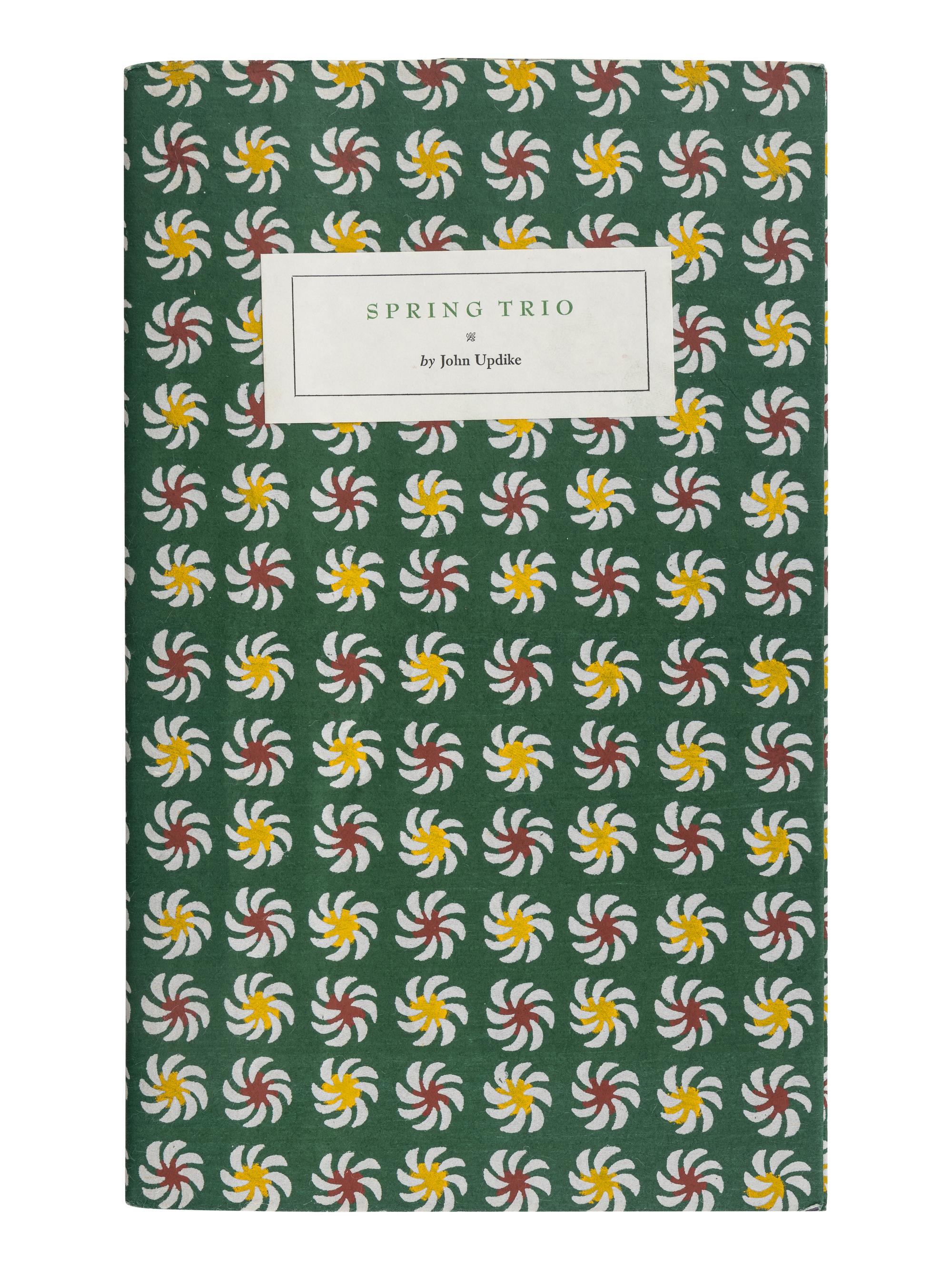 UPDIKE, John (1932-2009). Spring Trio . Winston Salem, NC: Palaemon Press, 1982.