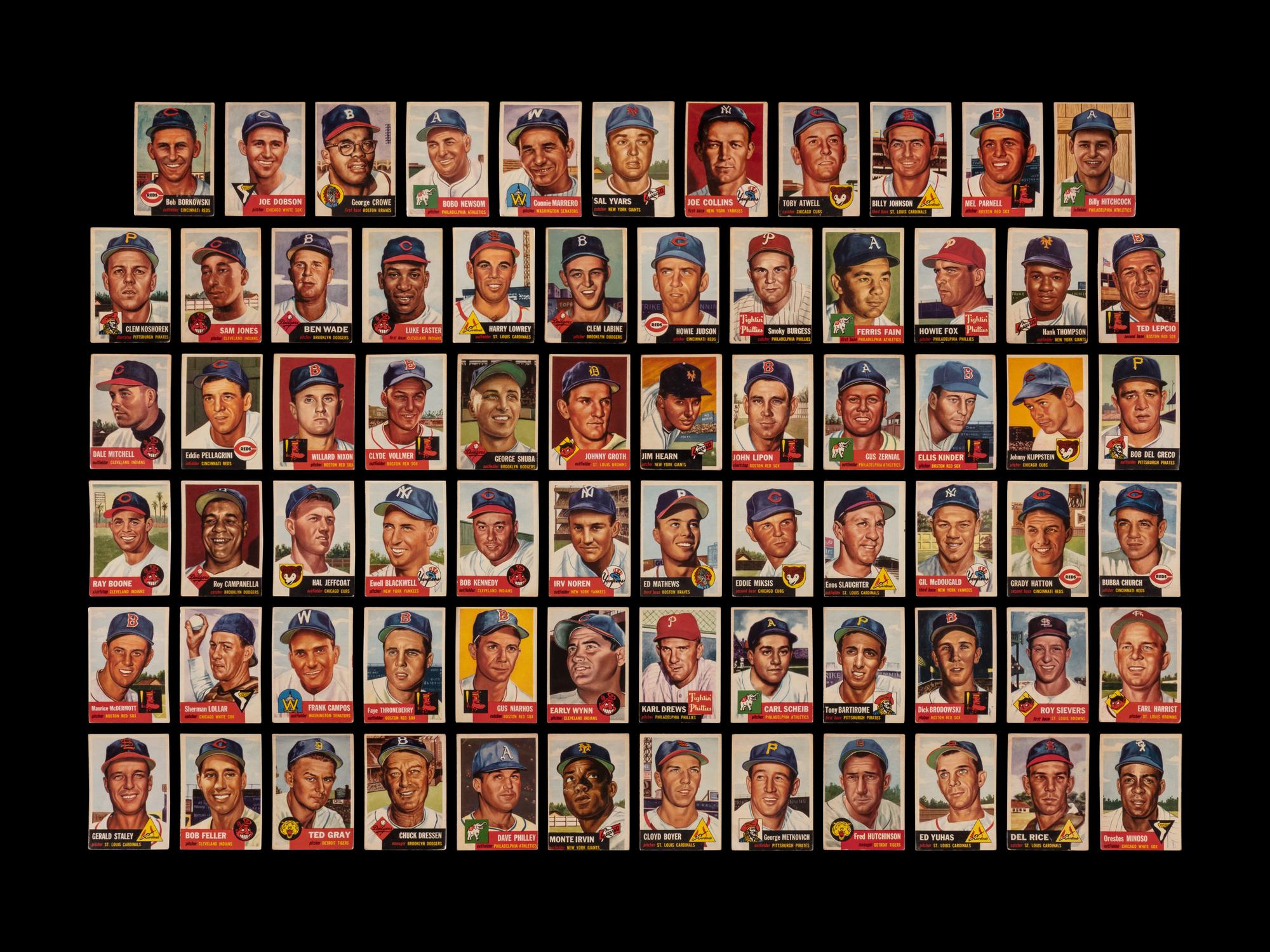 A Near Set of 1953 Topps Baseball Cards (269/274)