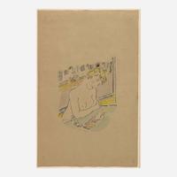 Léonard Tsuguharu Foujita (French/Japanese, 1886-1968) Young Girl at Writing Table
