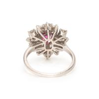 PINK SAPPHIRE AND DIAMOND RING