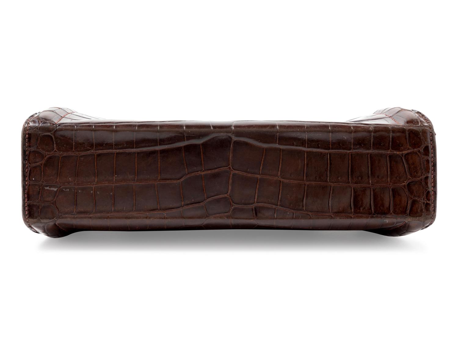 Vintage Hermès 26cm Crocodile Pullman Bag, 1960-70s