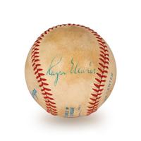 A Mickey Mantle and Roger Maris Dual Signed Autograph Baseball (Beckett Authentication Services Letter BAS Certified),