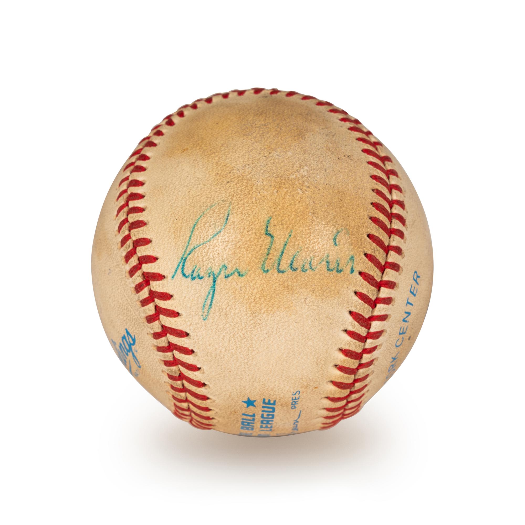 A Mickey Mantle and Roger Maris Dual Signed Autograph Baseball (Beckett Authentication Services Letter BAS Certified),