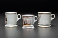 Three Craftsman's Porcelain Occupational Shaving Mugs