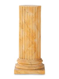 A Faux Marble Columnar Pedestal