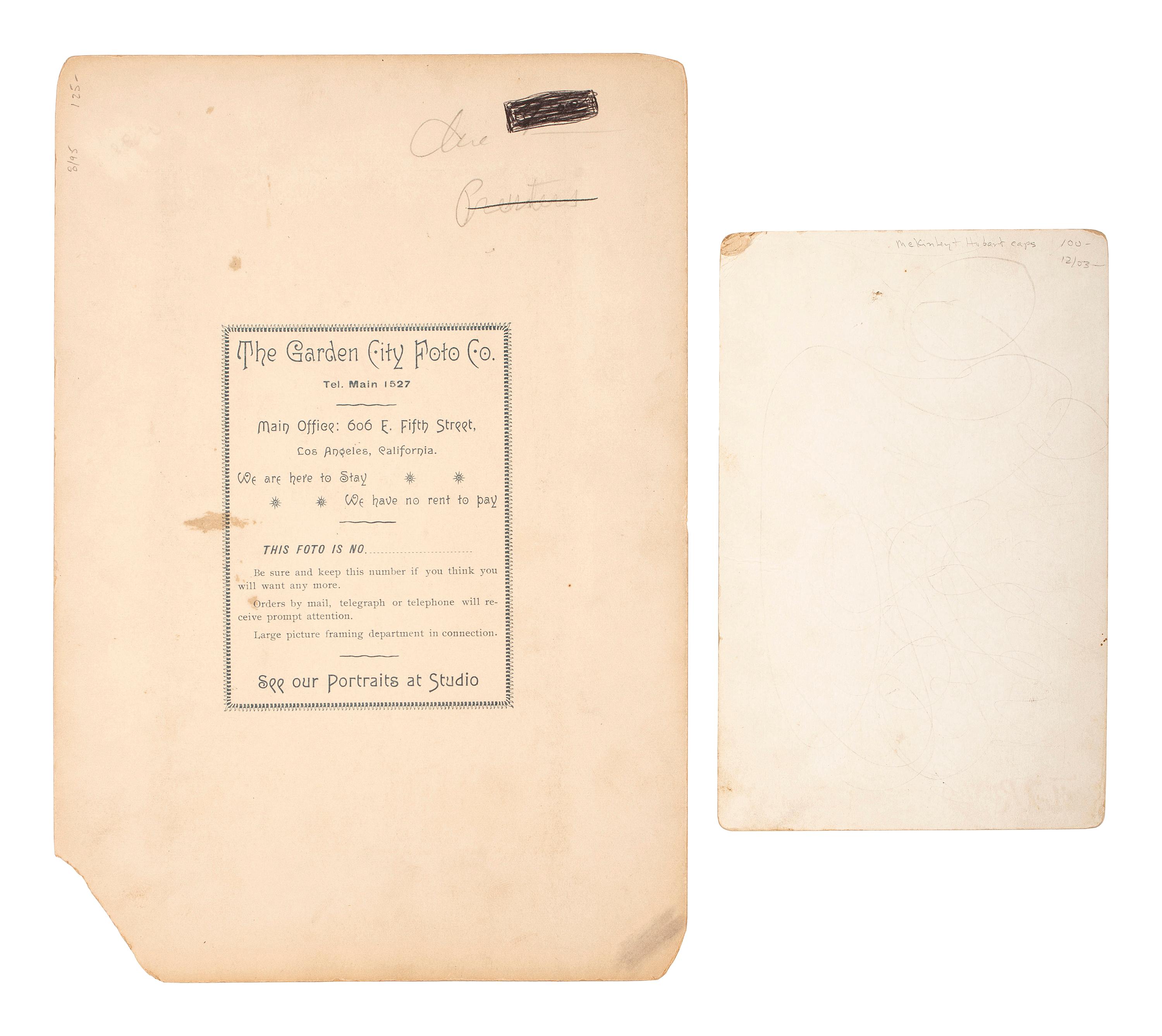 [McKINLEY, William (1843-1901) -- ROOSEVELT, Theodore (1858-1919)]. Photographs and letter archive.