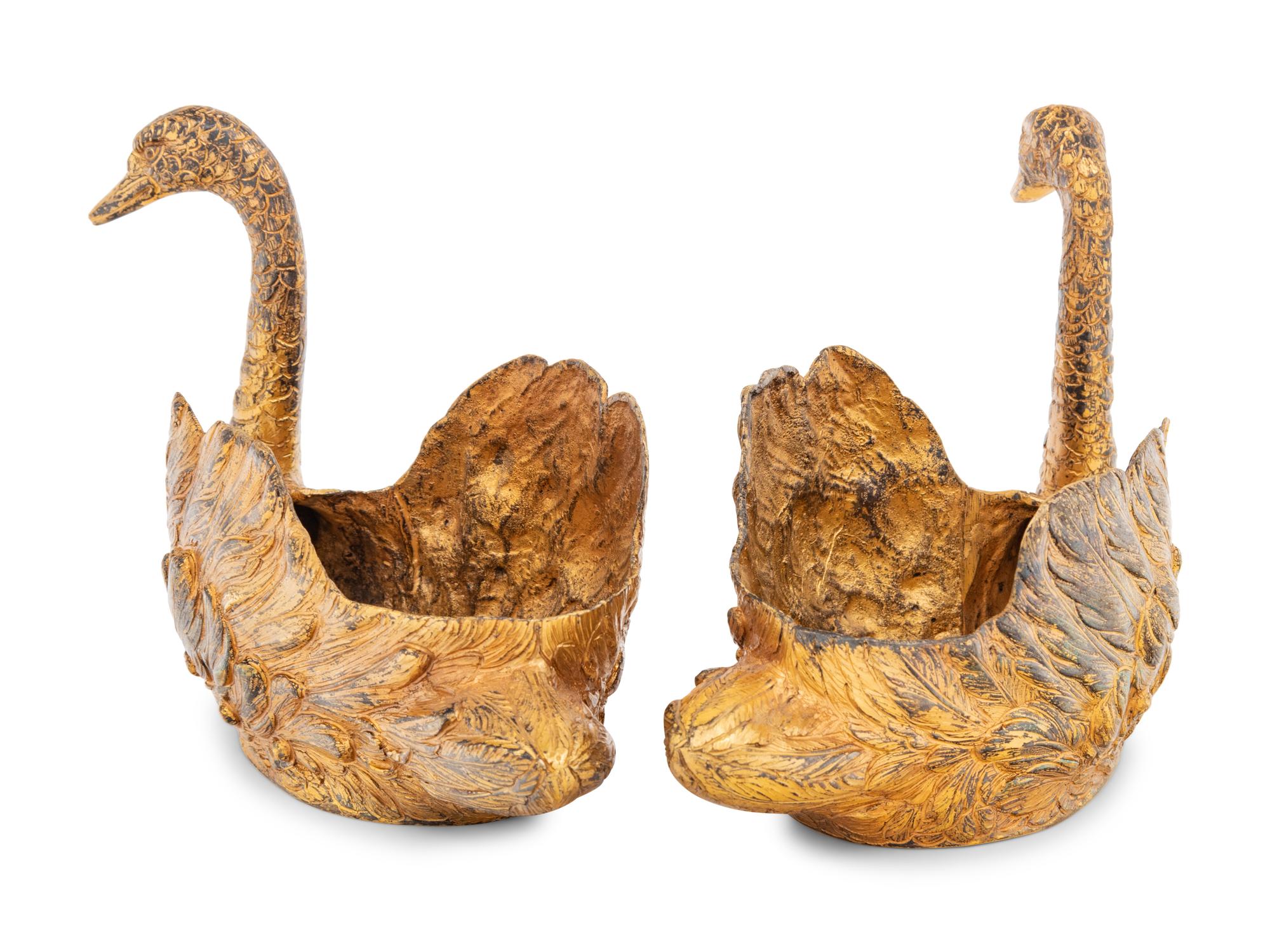 A Pair of Italian Silver-Gilt Table Articles