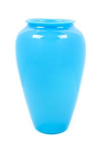 A Steuben Blue Jade Vase Height 11 5/8 inches. — 20TH CENTURY